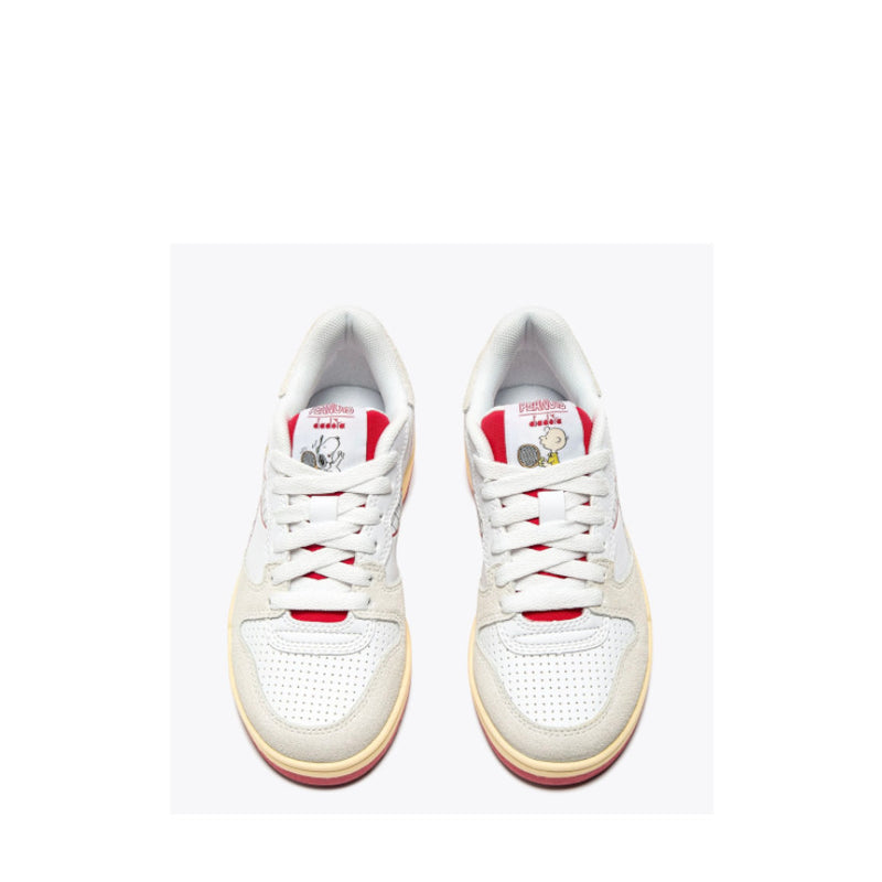 DIADORA SNEAKERS 501.181604 DEUCE PEANTUS PS BIANCO-ROSSO