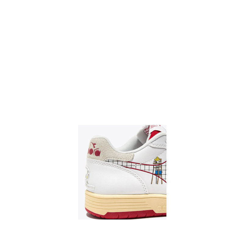 DIADORA SNEAKERS 501.181604 DEUCE PEANTUS PS BIANCO-ROSSO