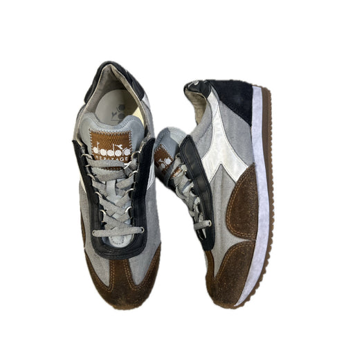 DIADORA HERITAGE SNEAKERS EQUIPE H DIRTY STONE WASH EVO 201.174736 01 75073 ICE GRAY