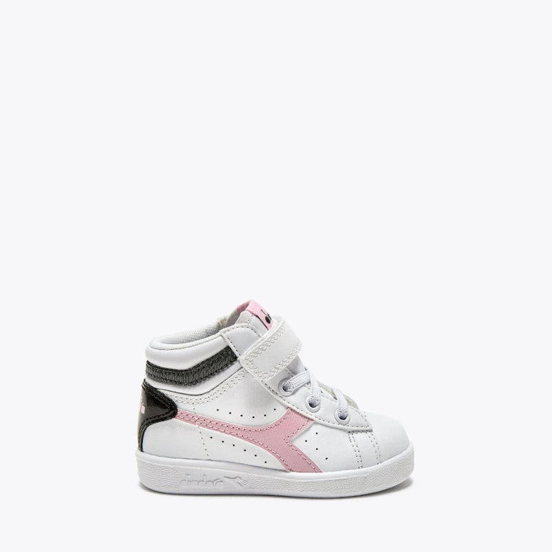 DIADORA SNEAKERS GAME P HIGH GIRL TD 101.176727 BIANCO-NERO-ROSA LADY