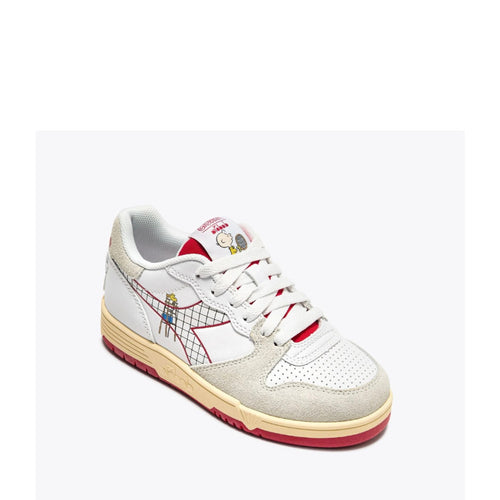DIADORA SNEAKERS 501.181604 DEUCE PEANTUS PS BIANCO-ROSSO