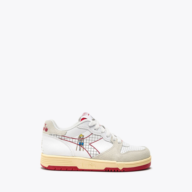 DIADORA SNEAKERS 501.181604 DEUCE PEANTUS PS BIANCO-ROSSO