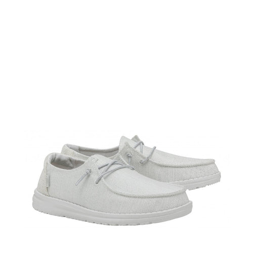 DUDE MOCASSINO WENDY GLITTER W 40079/1JJ BIANCO GLITTER