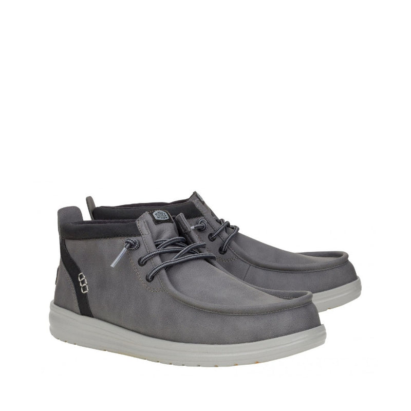 DUDE SCARPONCINO 42051 WALLY MID GRIPR CLASSIC GRIGIO-NERO