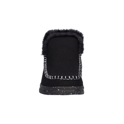 DUDE SCARPONCINO DENNY WOOL FAUX SHEARLING 40208 NERO