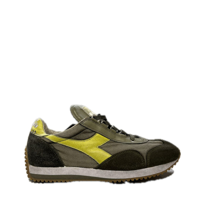 DIADORA HERITAGE SNEAKERS EQUIPE H DIRTY STONE WASH EVO 201.174736 01 9884 BURNT OLIVE-OLIVE NIGHT