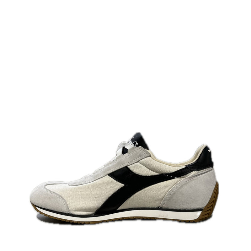 DIADORA HERITAGE SNEAKERS EQUIPE H CANVAS BIANCO-NERO