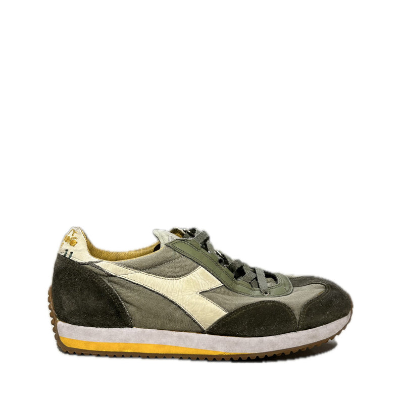 DIADORA HERITAGE SNEAKERS EQUIPE H DIRTY STONE WASH EVO 201.174736 01 70176 DESERT GREEN
