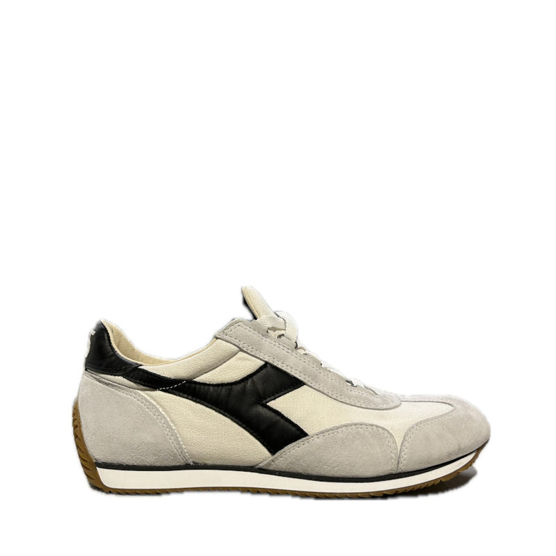 DIADORA HERITAGE SNEAKERS EQUIPE H CANVAS BIANCO-NERO