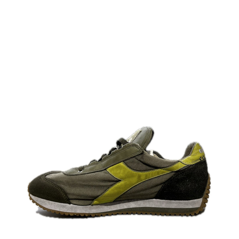 DIADORA HERITAGE SNEAKERS EQUIPE H DIRTY STONE WASH EVO 201.174736 01 9884 BURNT OLIVE-OLIVE NIGHT