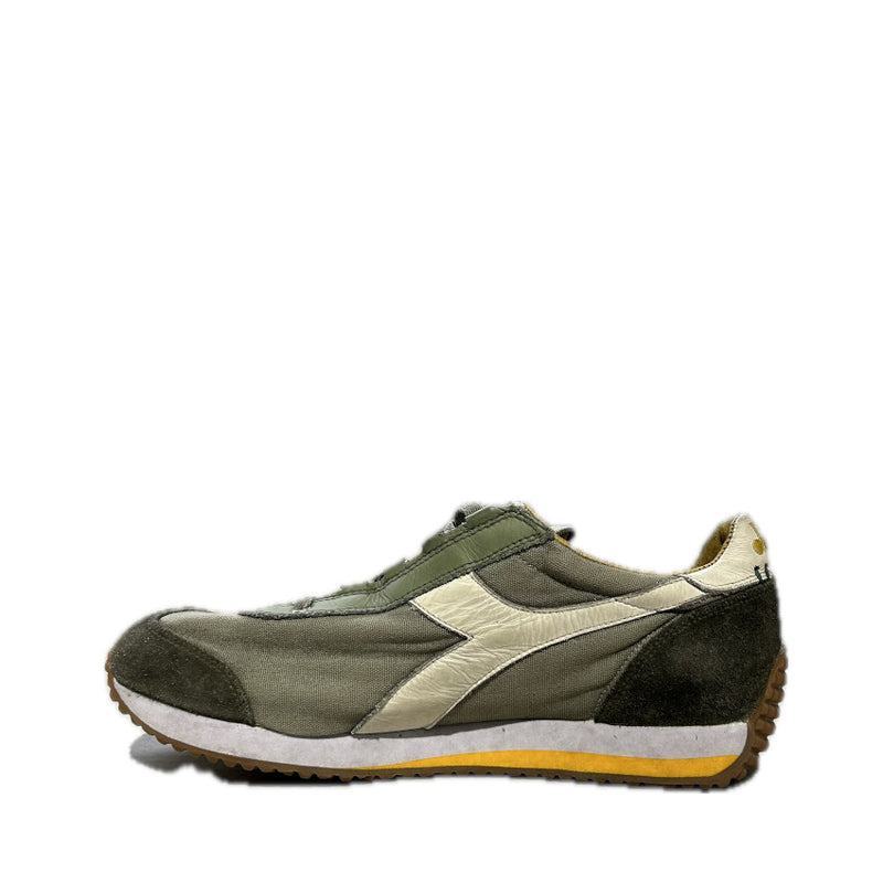 DIADORA HERITAGE SNEAKERS EQUIPE H DIRTY STONE WASH EVO 201.174736 01 70176 DESERT GREEN