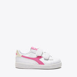 DIADORA SNEAKERS GAME P PS GIRL BIANCO-ROSA INCARNATO