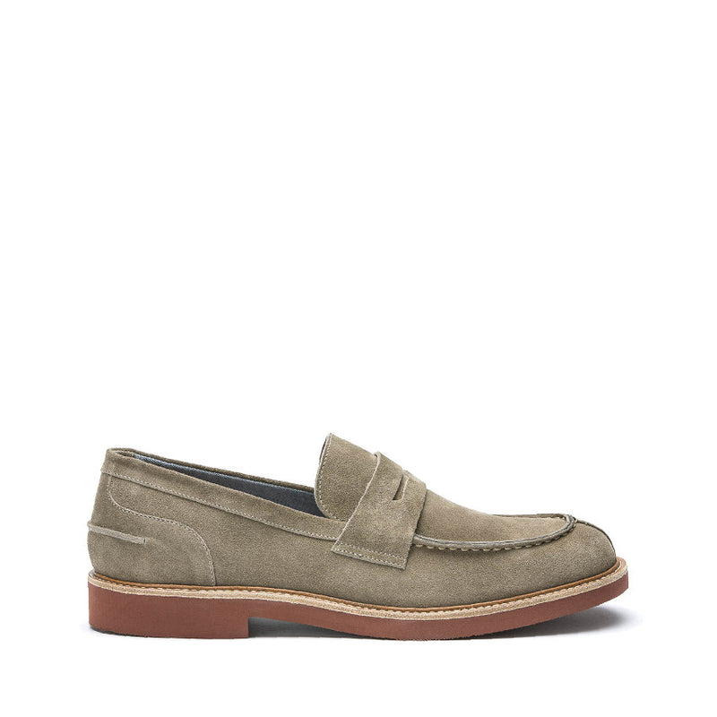 FRAU SCARPA SENZA LACCI SUEDE SUGHERO MATTONE