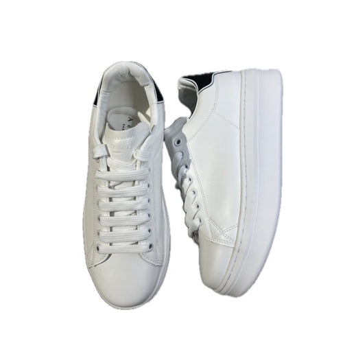 GAELLE SNEAKERS GBCDP3075 ADDICT IN ECOPELLE BIANCO-NERO