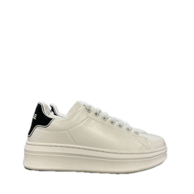 GAELLE SNEAKERS GBCDP3075 ADDICT IN ECOPELLE BIANCO-NERO