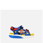 GEOX SANDALO CIBERDRON J55MXD BLU ROYAL-ROSSO