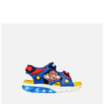 GEOX SANDALO CIBERDRON J55MXD BLU ROYAL-ROSSO