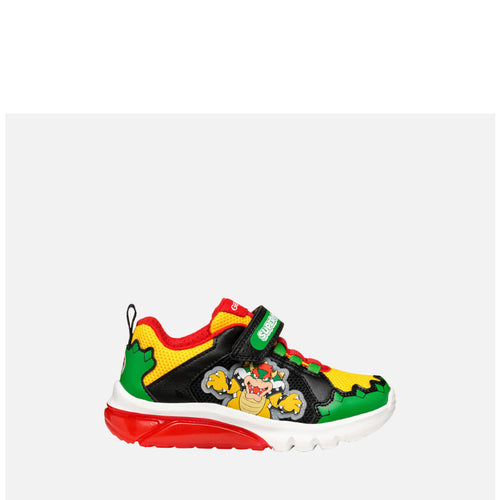 GEOX SNEAKERS CIBERDRON BOY J55LBE VERDE-ROSSO