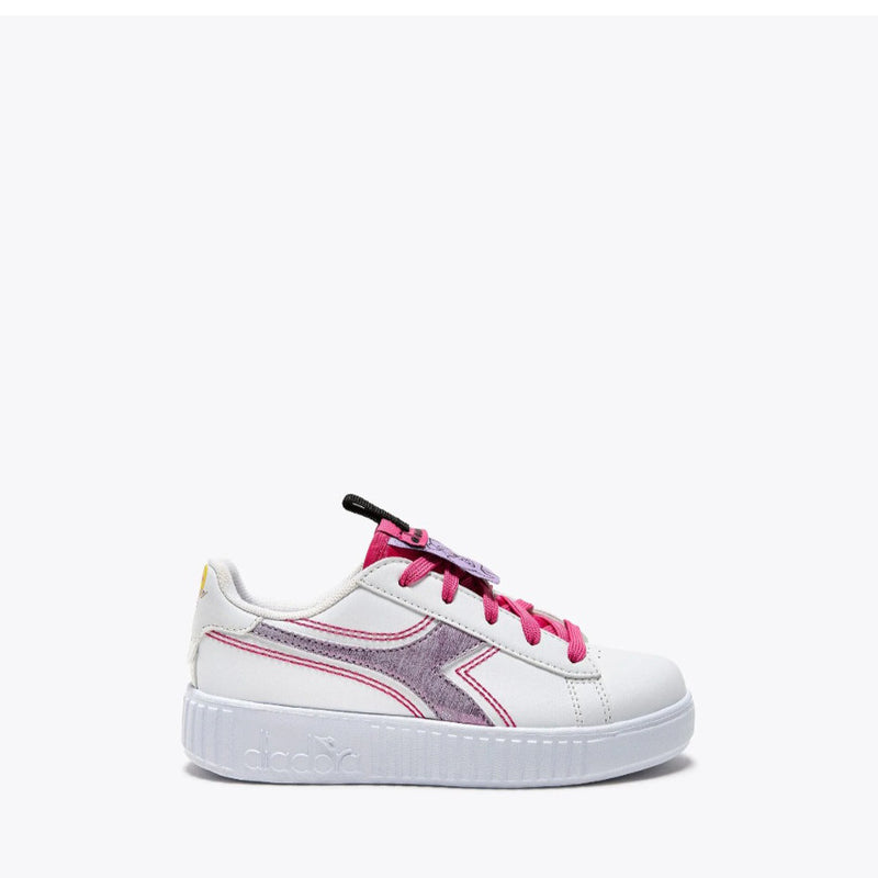 DIADORA SNEAKERS GAME STEP P PS LOLA LT 501.181326 BIANCO- VIOLA