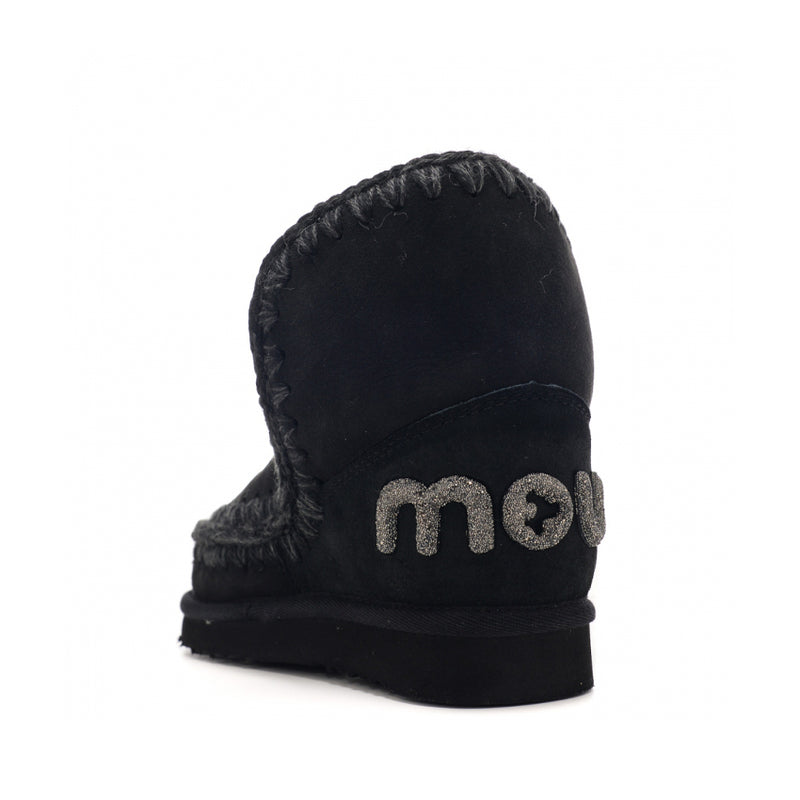 MOU STIVALETTO FW101050A ESKIMO 18 GLITTER LOGO NERO