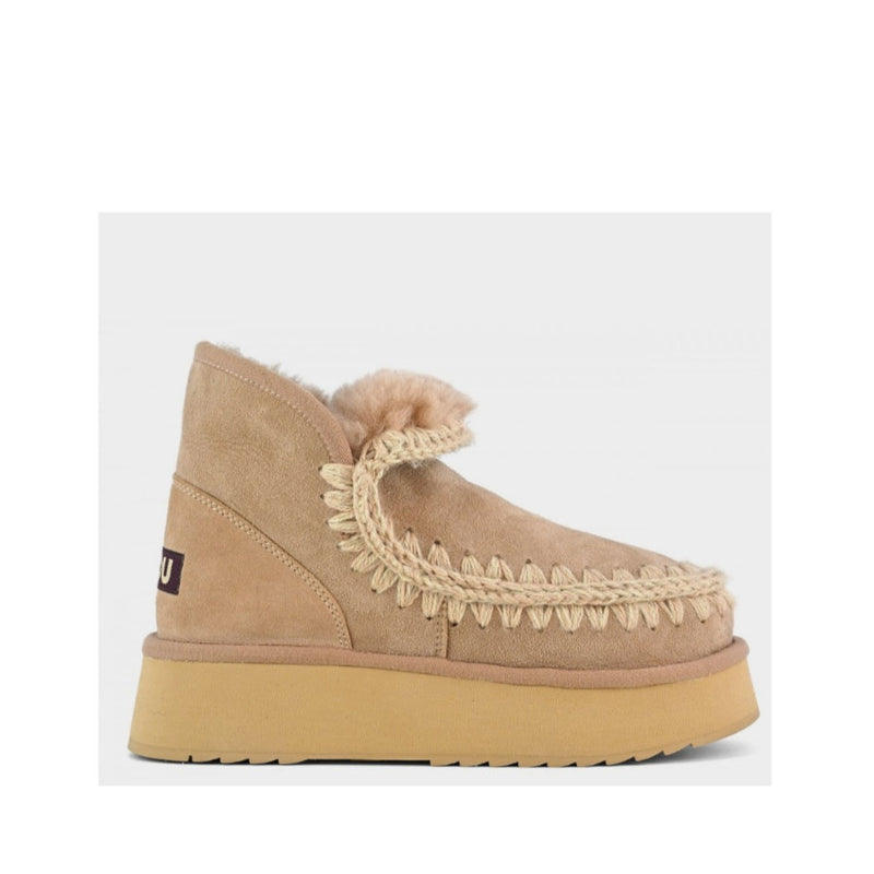 MOU STIVALETTO 681000A MINI ESKIMO PLATFORM BOOT CAMMELLO