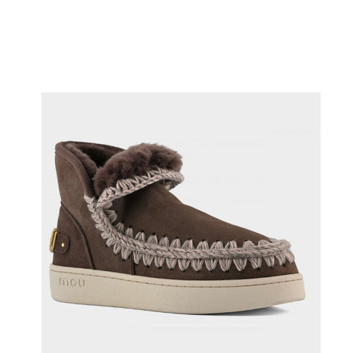 MOU STIVALETTO FW741001A NEW ESKIMO SNEAKERS SUEDE BROWN PEPPER