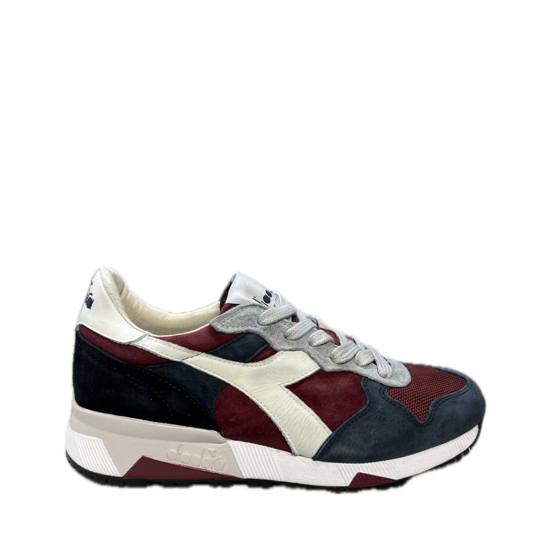 DIADORA HERITAGE SNEAKERS TRIDENT 90 S BLU - VIOLA PRUGNA