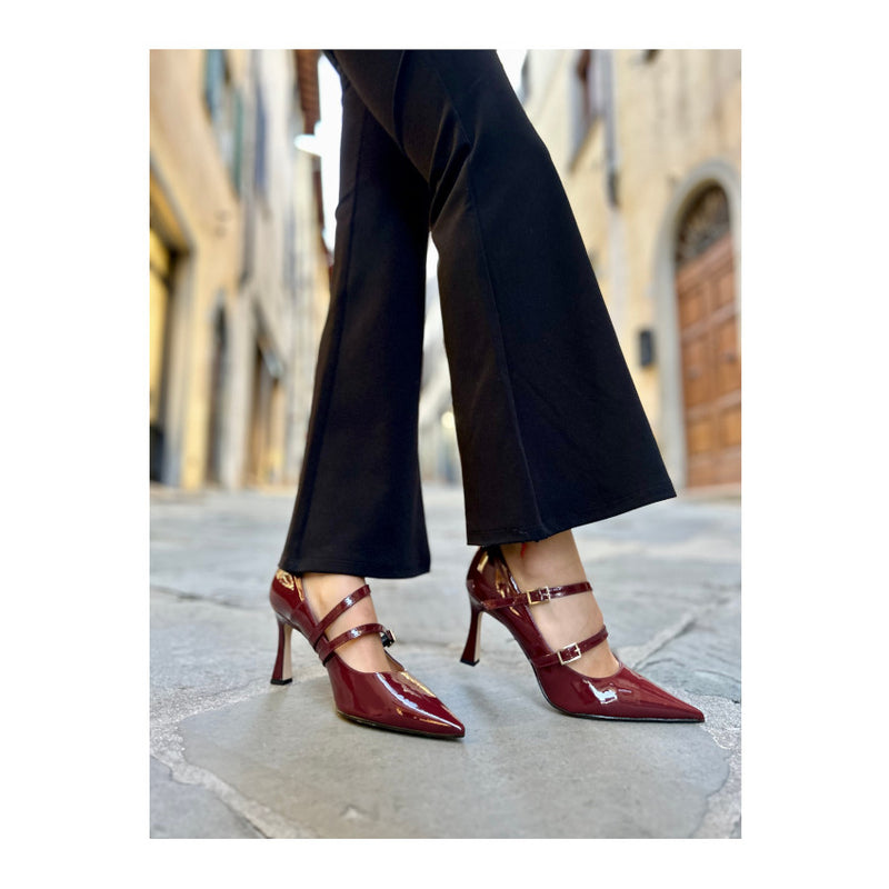ALTRAMAREA DECOLLETE' CON FIBBIE 5723 VERNICE SINT BORDO'