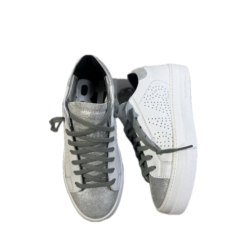 P448 SNEAKERS THEA BIANCO-ARGENTO