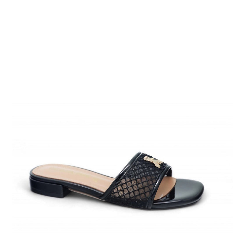 PATRIZIA PEPE CIABATTA PJ342.01 RETE NERA