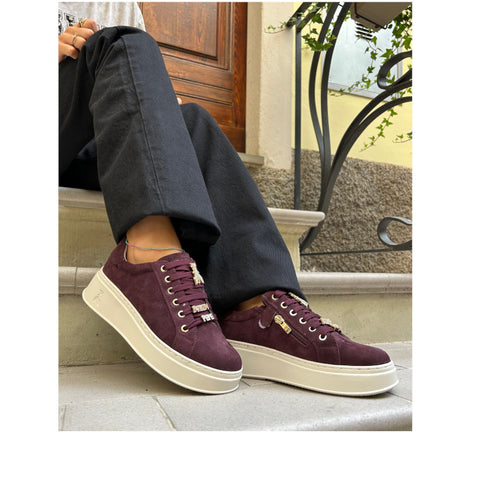 PATRIZIA PEPE SNEAKERS PJ905.09 CROSTA BURGUNDY