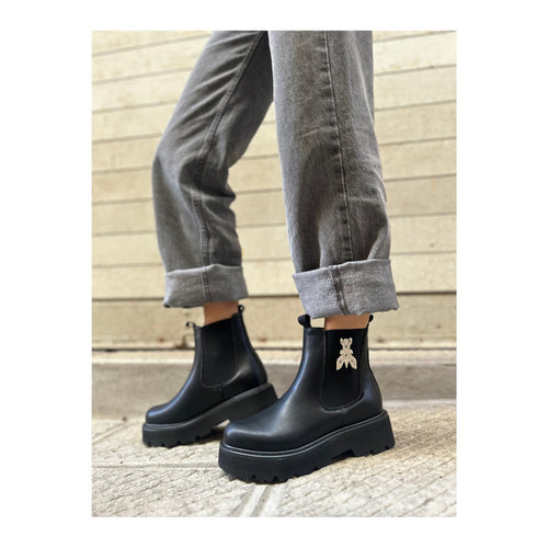 PATRIZIA PEPE BEATLES PPJ885 NERO-ORO BRILLANTINI