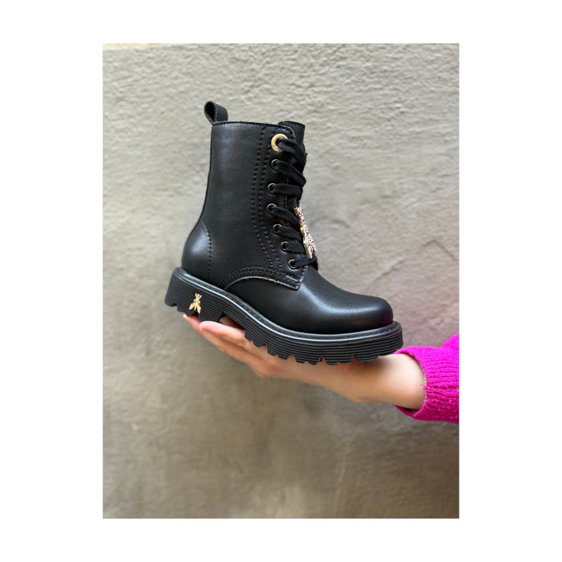 PATRIZIA PEPE ANFIBIO PPJ884 NERO-ORO