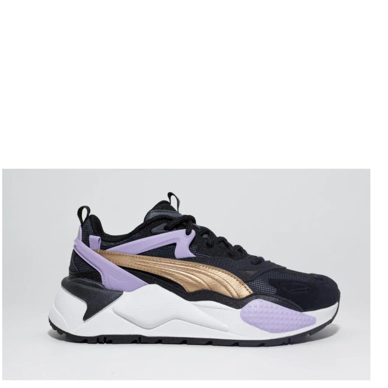 PUMA SNEAKERS 391981-04 RS-X EFFEKT METALLIC JR NERO-LILLA-ORO