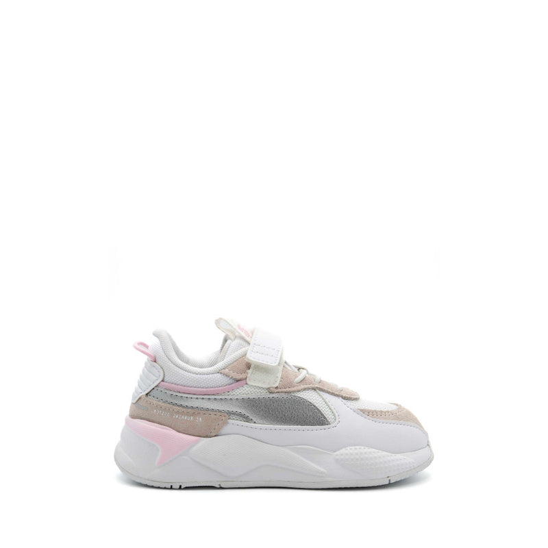 PUMA SNEAKERS 391986 RS-X METALLIC AC+ INF BIANCO-ARGENTO-BEIGE