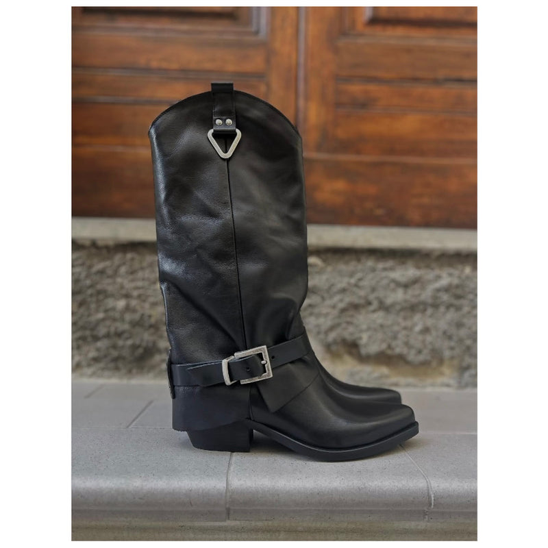 ONCE CAMPEROS FIBBIA N920 PELLE NERO