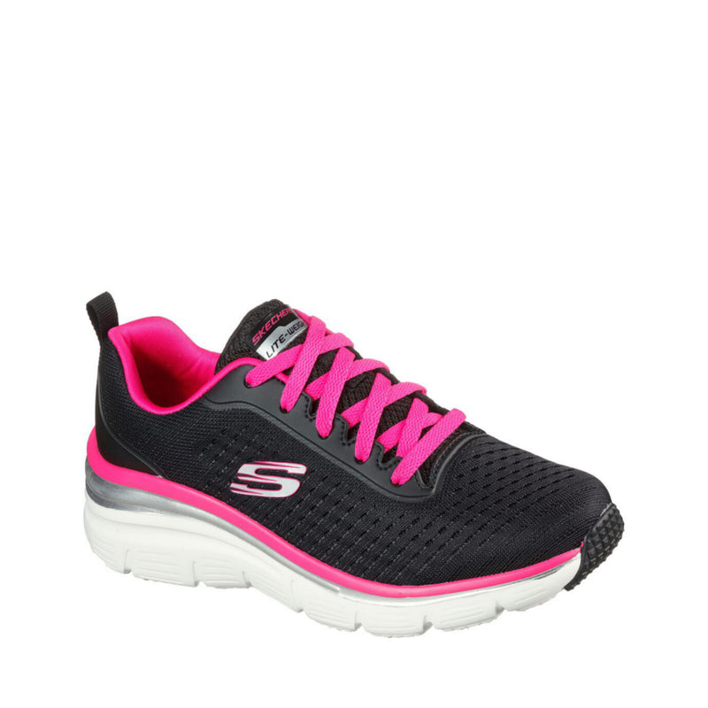 SKECHERS SNEAKERS FASHION FIT MAKE MOVES 149277 NERO-ROSA