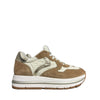 VOILE BLANCHE SNEAKERS MARAN SUEDE/NYLON MARRONE CHIARO-BIANCO