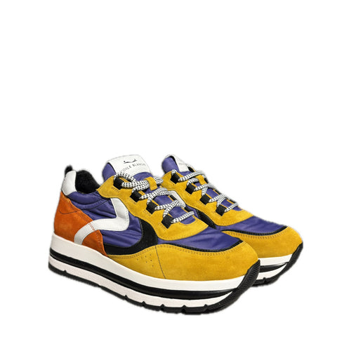 VOILE BLANCHE SNEAKERS 0012016158.02.1G15 MARPLE SUEDE/NYLON GIALLO-LILLA