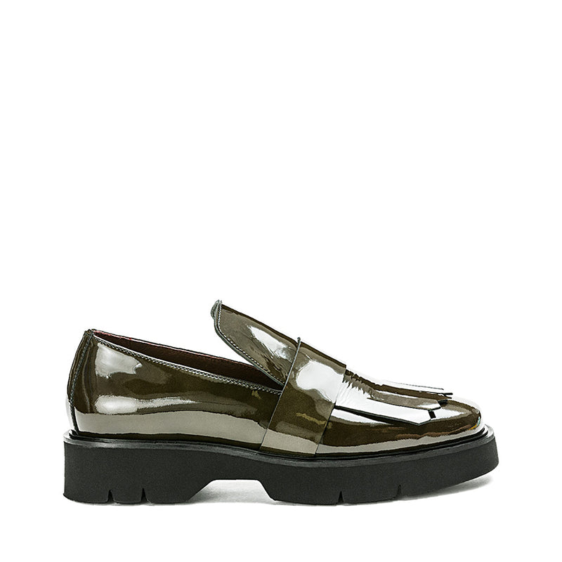 FRAU 86V6 MOCASSINO CON FRANGIA VERDE