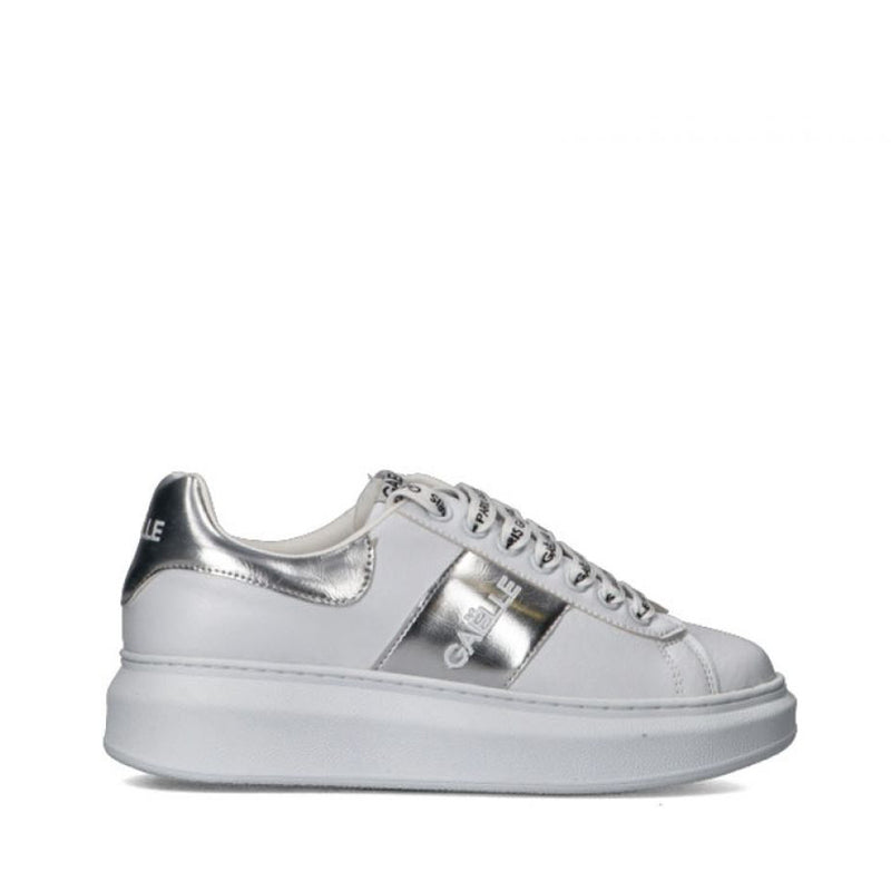 GAELLE SNEAKERS GBCDP2952 ADDICT IN ECOPELLE ARGENTO