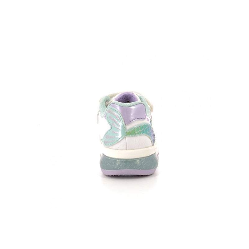 GEOX SNEAKERS SPACECLUB GIRL J358VA ARIEL BIANCO-AZZURRO