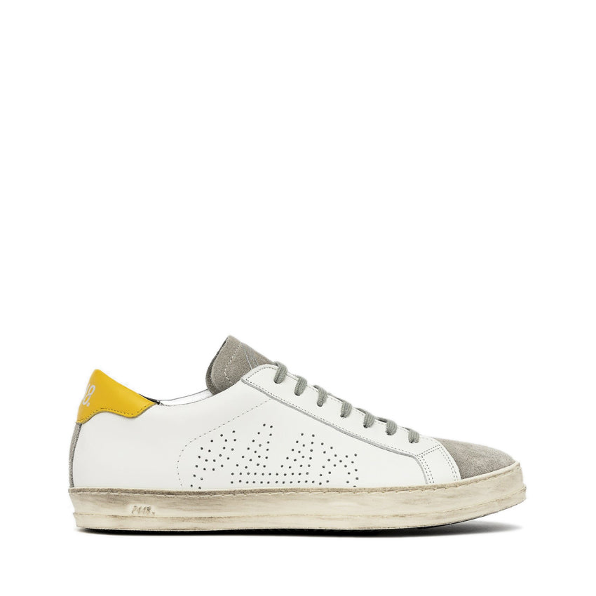 P448 SNEAKERS JOHN BIANCO-GIALLO – RINEO Calzature
