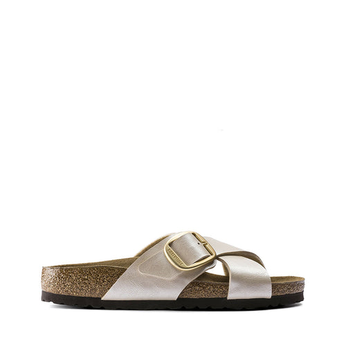 RINEO BIRKENSTOCK SIENA BIG BUCKLE PEARL BIANCO 1016099 01