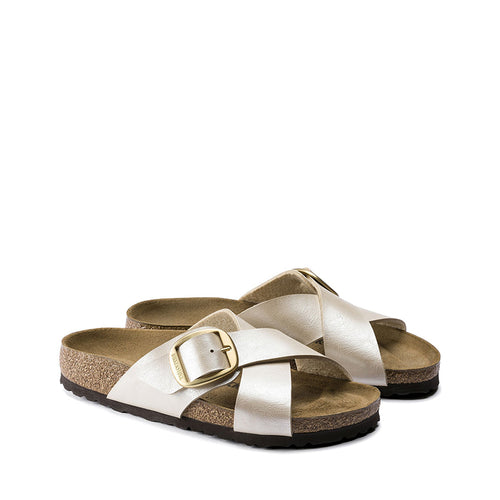 RINEO BIRKENSTOCK SIENA BIG BUCKLE PEARL BIANCO 1016099 02