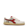 DIADORA SNEAKERS MAGIC BASKET LOW ICONA BIANCO-ROSSO