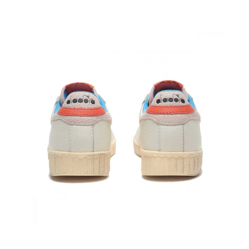DIADORA SNEAKERS GAME L LOW ICONA WN BIANCO-ROSSO CORALLO
