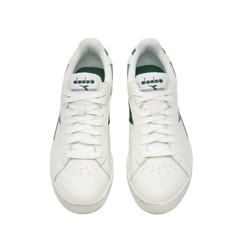 DIADORA SNEAKERS GAME L LOW WAXED BIANCO - VERDE