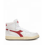 DIADORA HERITAGE SNEAKERS MI BASKET USED BIANCO - ROSSO