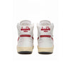 DIADORA HERITAGE SNEAKERS MI BASKET USED BIANCO - ROSSO